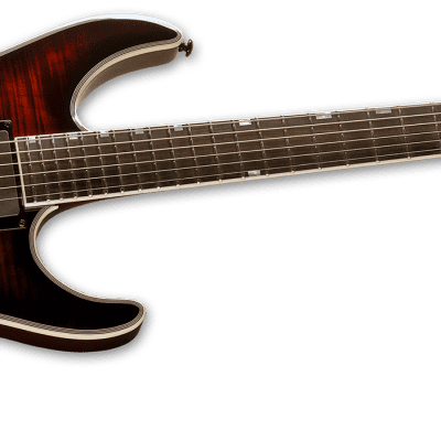 ESP LTD MH-1000 Evertune FM Dark Brown Sunburst Electric Guitar + ESP Hard Case image 4