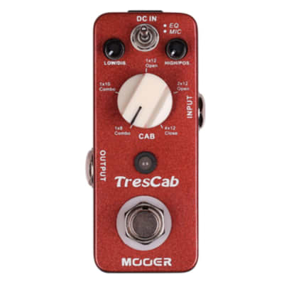 MOOER TresCab High-quality digital speaker/guitar cab simulator pedal image 1