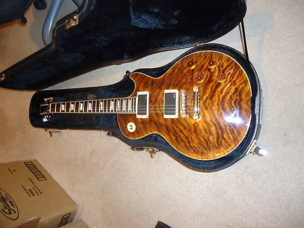 SALE* Tokai LS-85Q Love Rock RARE rootbeer brown quilt top