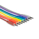 New Hosa Technology CMM-815 Set of 8 Unbalanced Patch Cables 3.5mm TS to Same (6")