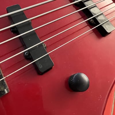 Guild Pilot Fretless 5 String Bass - EMG's 1986 - Red image 5