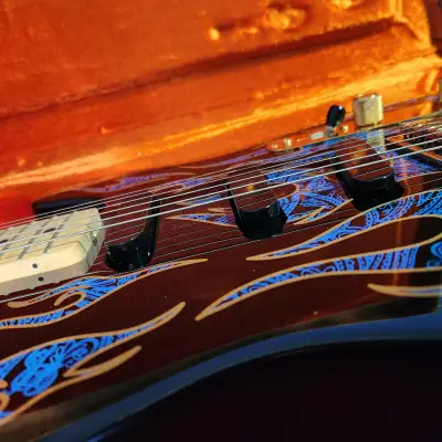 Fender  James Burton Telecaster  2006 Blue Flames image 11