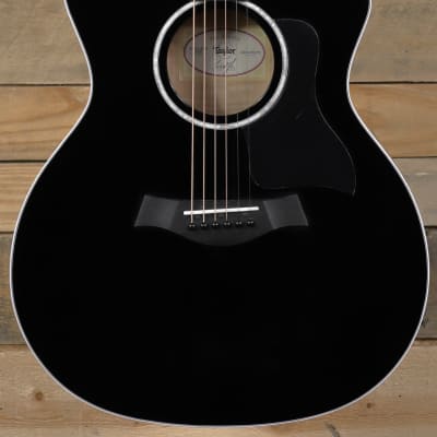 Taylor 214ce Deluxe Acoustic/Electric Guitar Black w/ Case image 2