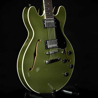 Collings I-35 LC Semi-Hollowbody Olive Drab Green Rosewood Fingerboard  (221956) image 7