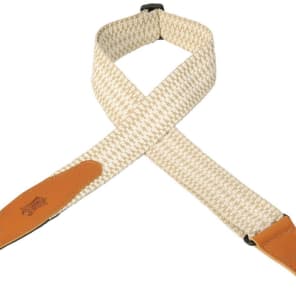 Levy's MSSW80-004 2" Woven Guitar Strap w/ Leather Ends & Tri-Glide Adjustment