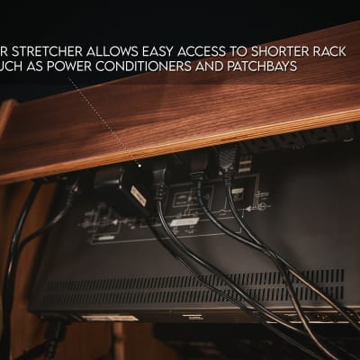 The Companion 2bay - 32u modular Sidecar desk audio rack image 5