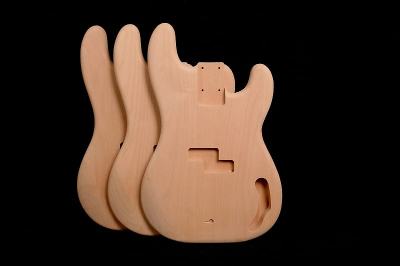 PBass American Red Alder Unfinished body 3 piece body Reverb