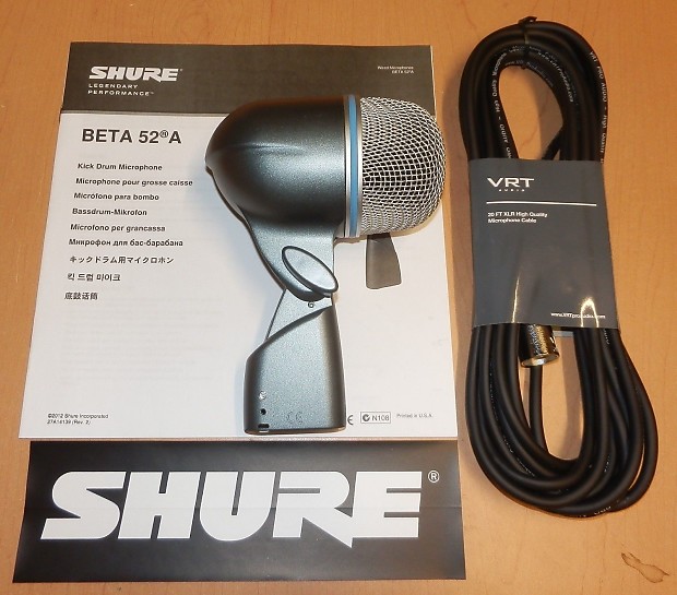 Microfono Shure Beta 52a Para Bombo Super Cardioide