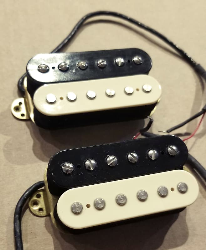 EVH Wolfgang pickups Set / Pair Zebra Black and Cream