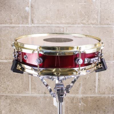 Neil Peart's DW 3 x 13 Red Sparkle Piccolo Snare Drum 1996 - Red Sparkle image 6