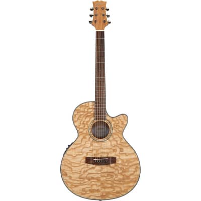 Mitchell MX430QAB Exotic Series Acoustic-Electric Quilted Ash Burl Natural image 8