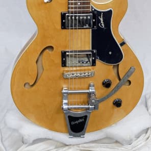 Godin Montreal Premiere HG w/Bigsby Gorgeous Graining Natural Finish 2 buckers image 1