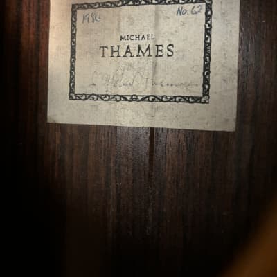 1986 Michael Thames Classical Guitar #62 image 12