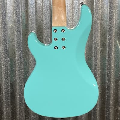G&L USA BTO SB-1 4 String Bass Turquoise & Bag #0147 image 10
