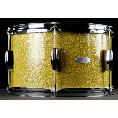 C&C Drum Co Player Date I Big Beat Shell Pack - Yellow Glass Glitter image 19