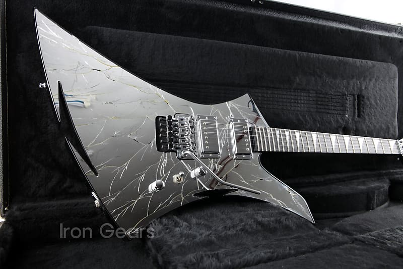 ギター Cracked Mirror_No brand Jackson X Series Kelly KEXS, Laurel Fingerboard, Shattered