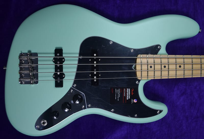 Fender American Performer Jazz, Satin Seafoam Green / Maple image 1