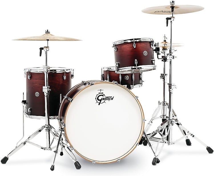 Gretsch Drums Catalina Club CT1-R444C 4-piece Shell Pack with Snare Drum - Satin Antique Fade image 1