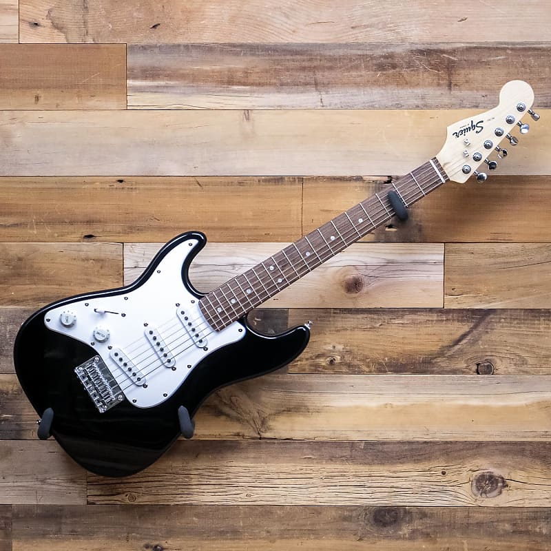 Fender Squier Mini Stratocaster Left Handed Electric Guitar, Black