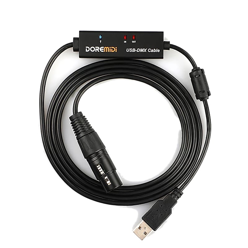 DOREMiDi USB To DMX/RDM Cable With Indicator Magnetic Ring | Reverb