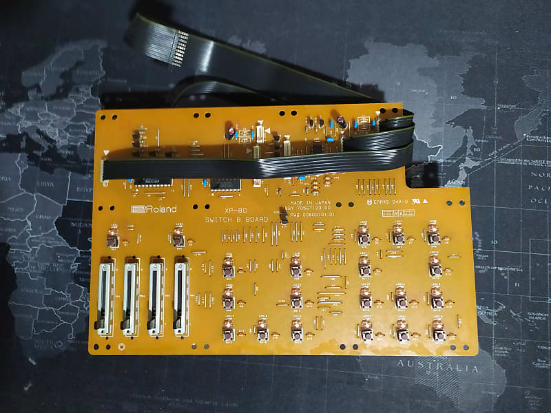 Roland XP-80 Switch B Board with Cables image 1