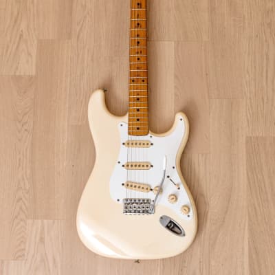 1982-83 Fender '57 Stratocaster JV Olympic White, ST57-65 w/ USA Fullerton Pickups, Japan MIJ Fujigen image 2