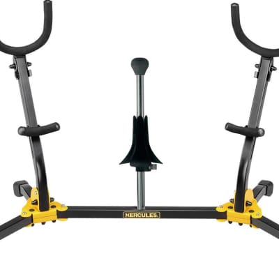 Hercules Stands DS538B Instrument Stand for Alto  Tenor  and Soprano Saxophones  and Flute/Clarinet image 1