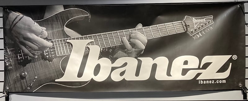 Huge Ibanez Electric Guitar Dealer Banner Display Sign image 1