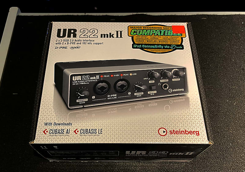 Steinberg UR22mkII USB 2.0 Audio Interface 2010s - Silver/Black