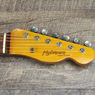 MyDream Partcaster Custom Built - Relic Black Double Bindings Dreamsongs image 5