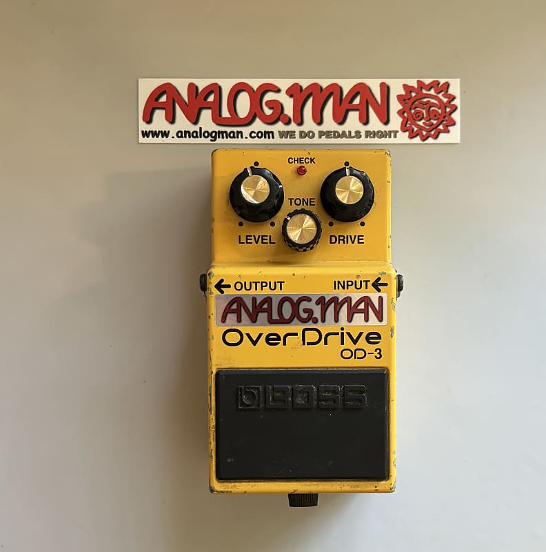 Boss OD3 Overdrive Guitar Effects Pedal Analogman Super Reverb