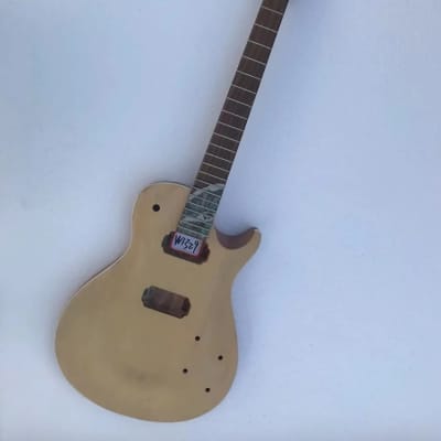 Unfinished Les Paul Style Guitar Body with Mahogany Neck image 2