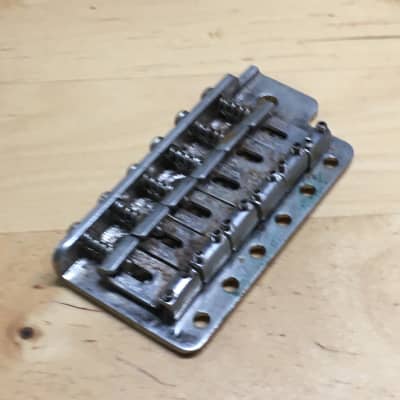 Kluson Lefty Tremolo Fender Strat Plate Pro Aged Heavy Relic 54mm 2 1/8” Saddles image 9