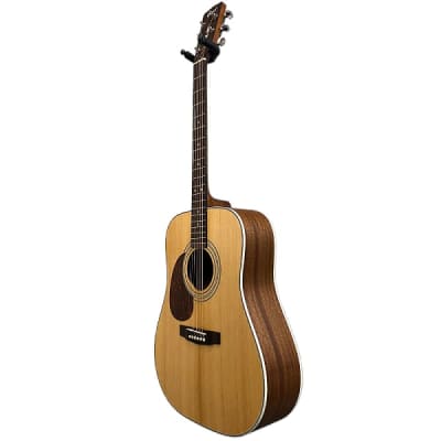 Cort Earth 70 Solid Spruce Top Dreadnought Acoustic - Left Handed - Natural Gloss Finish for sale