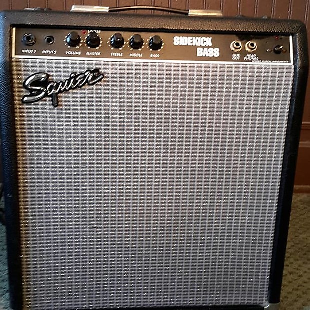 Fender Squire Sidekick 30W Bass Amp Late 80's/Mid 90's Black / Silver