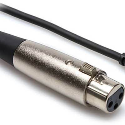 HOSA - XVM-105F - Camcorder Mic Cable - XLR3F to Right-angle 3.5 mm TRS - 5 ft image 2