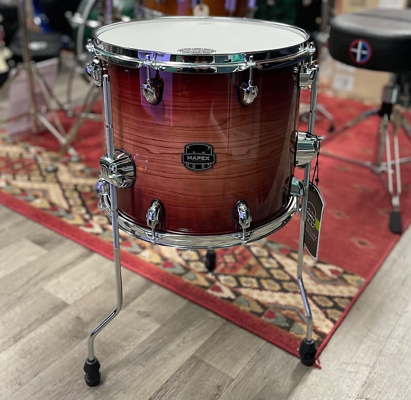 Mapex 14x12" Armory Floor Tom Redwood Burst Reverb