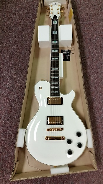 Michael Kelly Patriot Vintage Les Paul Style White | Reverb