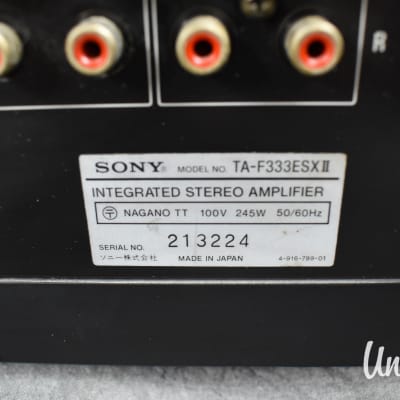 Sony TA-F333ESXⅡ Integrated Stereo Amplifier in Very Good