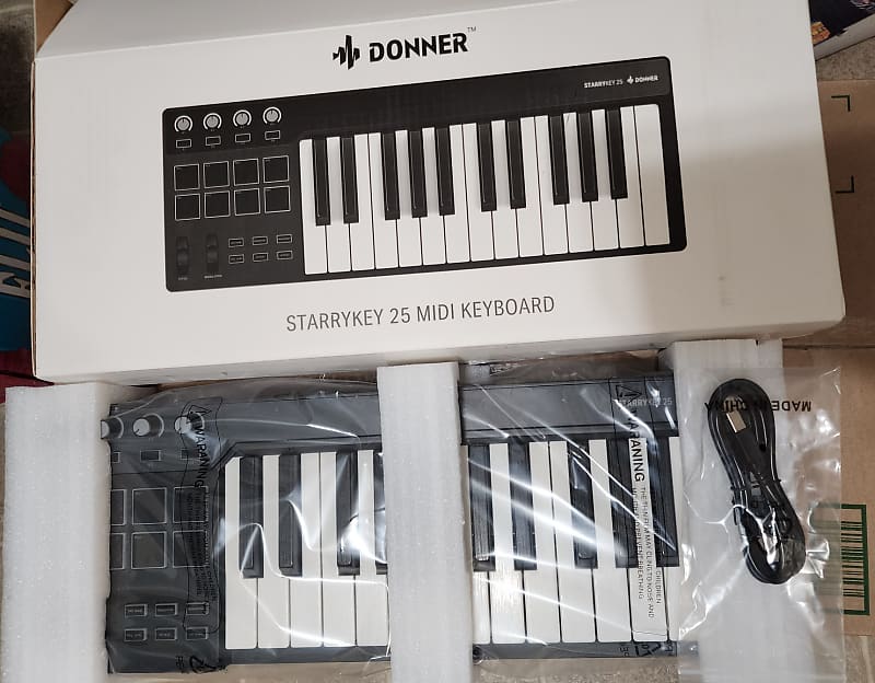 Donner Starrykey 25 Midi Keyboard Reverb