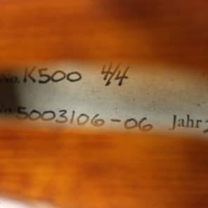 2006 Johannes Kohr K500 4/4 Violin Outfit w/ Case, Bow & Shoulder Rest #26039 image 6