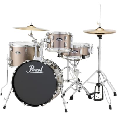 Pearl Roadshow Complete 4pc Drum Set w/Hardware and Cymbals RS584C/C33 Pure White image 2