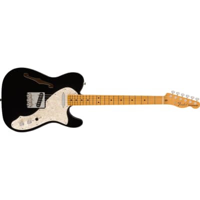Fender Vintera II '60s Telecaster Thinline Maple Fingerboard Guitar - Black image 4