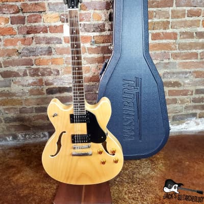 Washburn HB-30 Hollowbody Electric Guitar w/ OHSC (2000s, Natural Maple) image 1