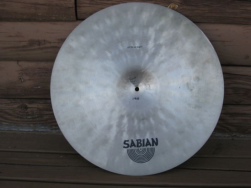 20” Sabian Artisan Vault light ride cymbal | Reverb