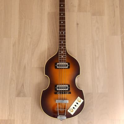 1979 Hofner 500/1 Beatle Bass Vintage Violin Bass w/ Blade Pickups, Case image 2