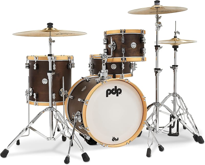 PDP Classic Bop Concept Drum Set Kit 3pc - Walnut image 1