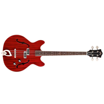 Guild Starfire I Semi-Hollow Body 4-String Bass, Rosewood Fretboard, Cherry Red for sale