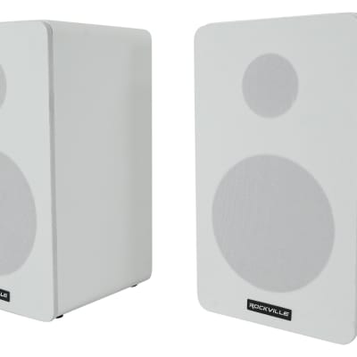 Rockville BluTube Amplifier Home Receiver+5.25" White Bookshelf Speakers+8" Sub image 13