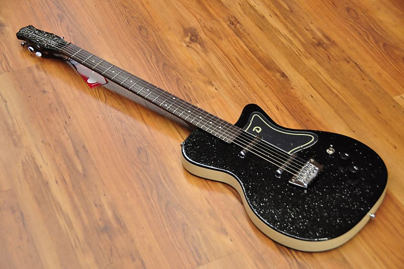 Danelectro baritone deals black sparkle